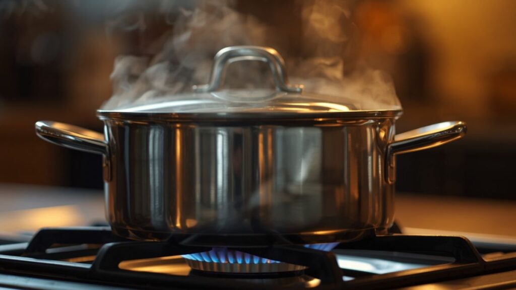 rice steaming low heat tight lid stovetop